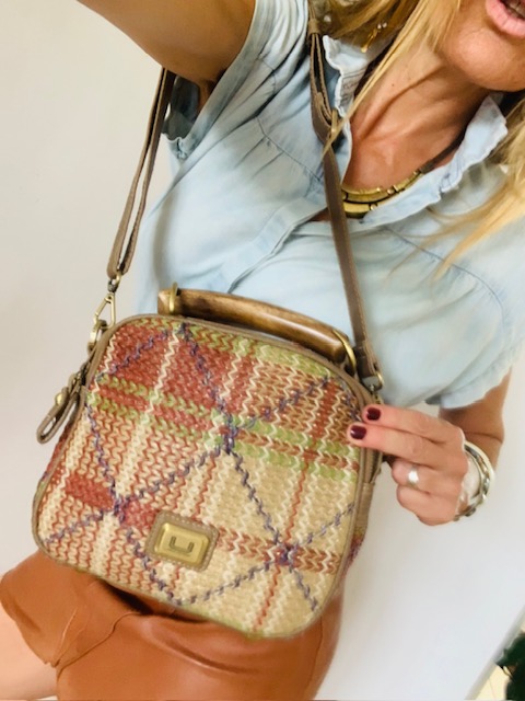 Bolso Adolfo Domínguez rafia y piel – Ana Johansson Shop