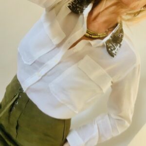 😍 Blusa IKKS cuentas doradas T/38